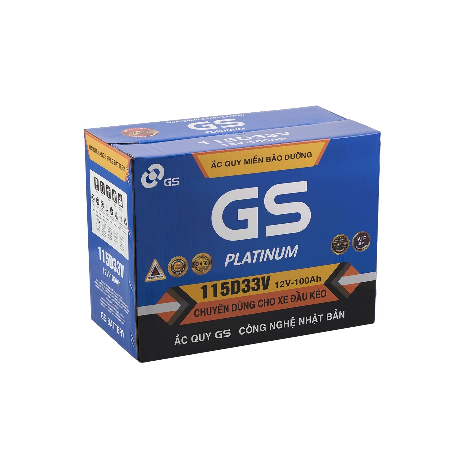 Ắc quy GS 100AH 115D33V