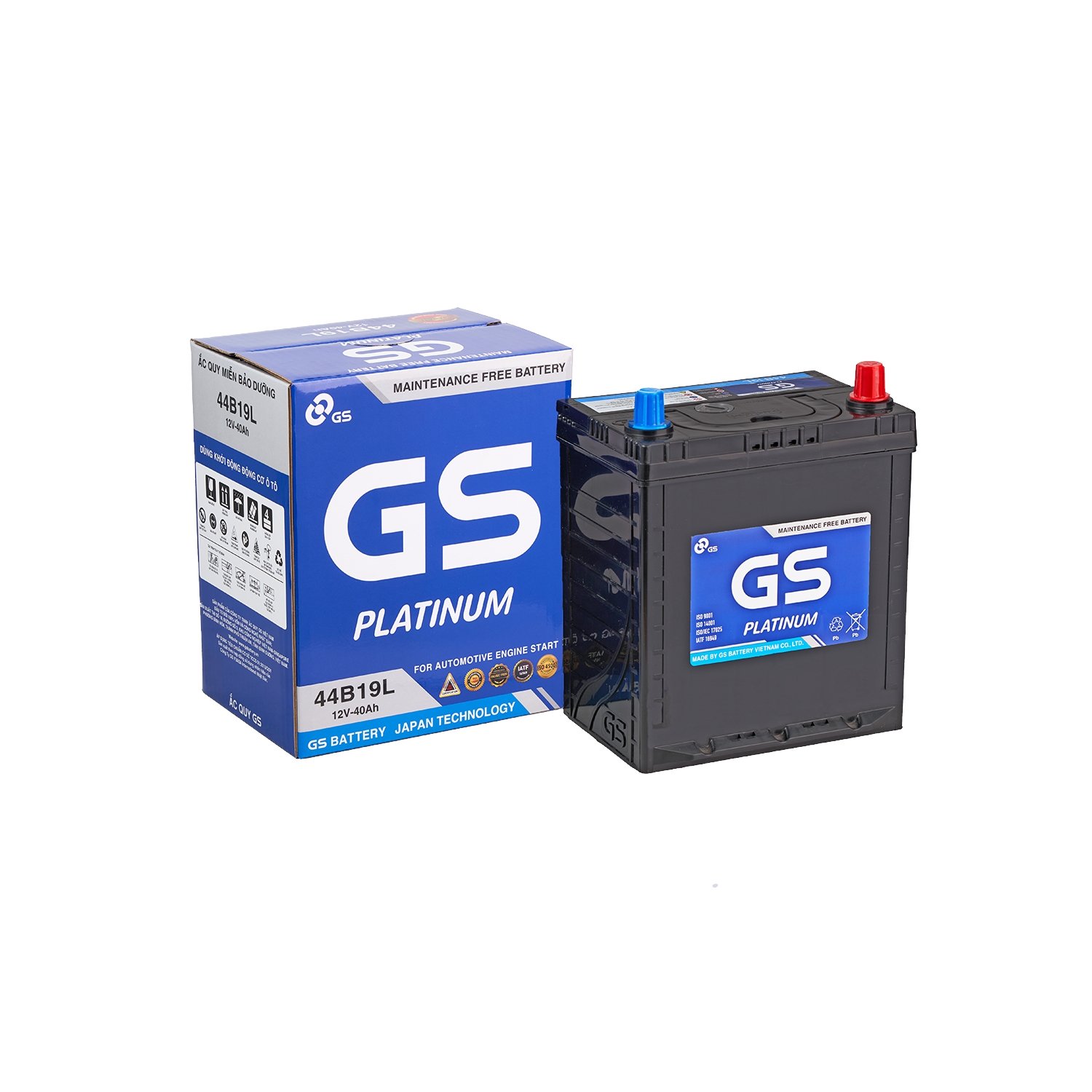 Ắc quy GS 40Ah MF44B19L