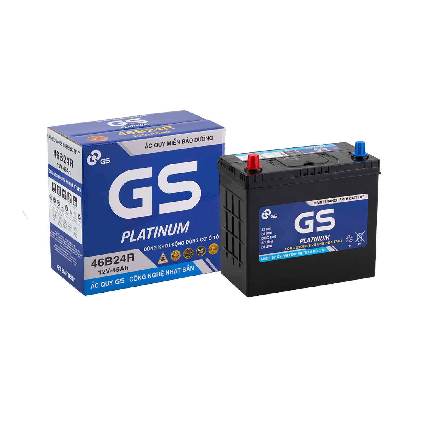 Ắc quy GS 45Ah MF46B24R