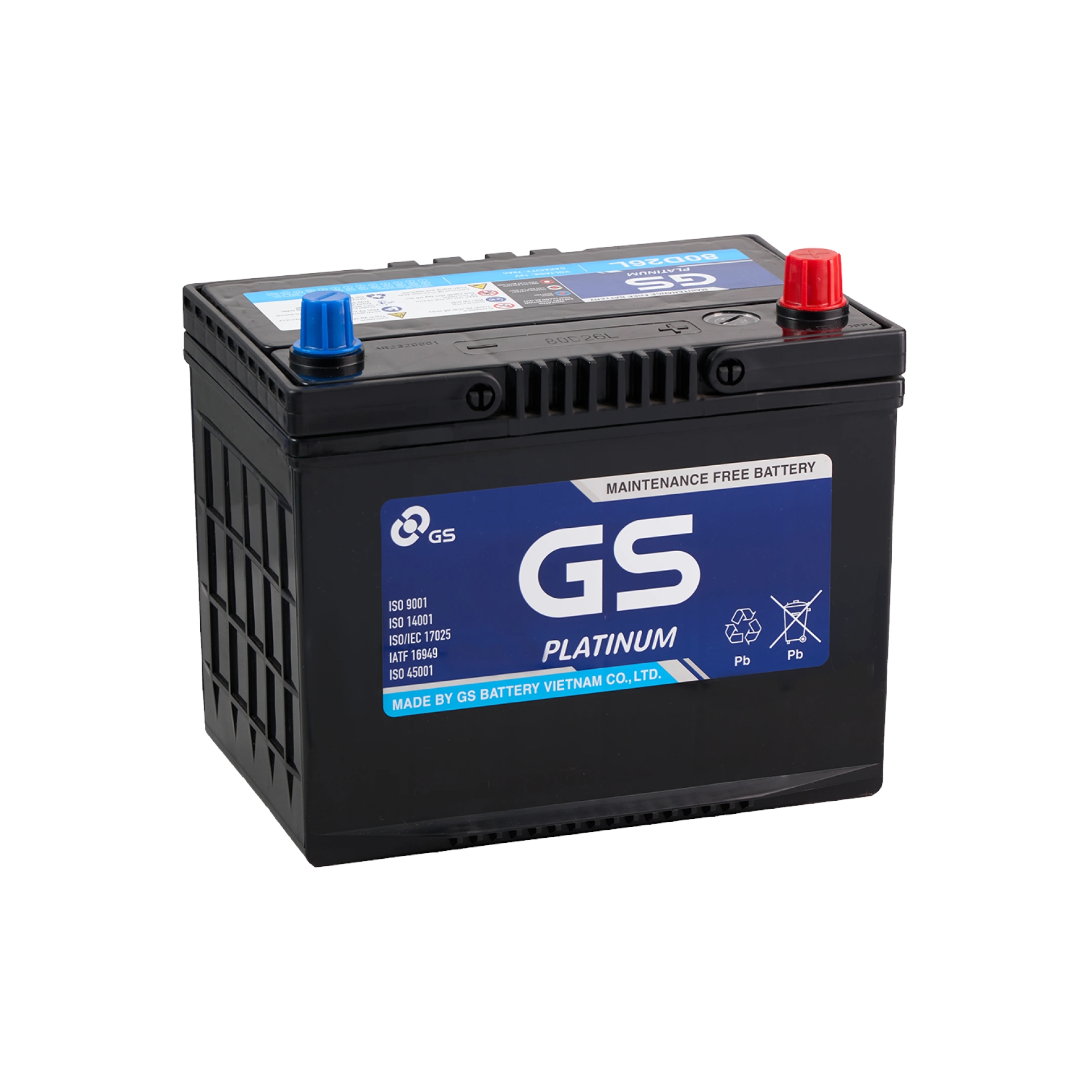 Ắc quy GS 12V 70Ah MF 80D26L Platinum