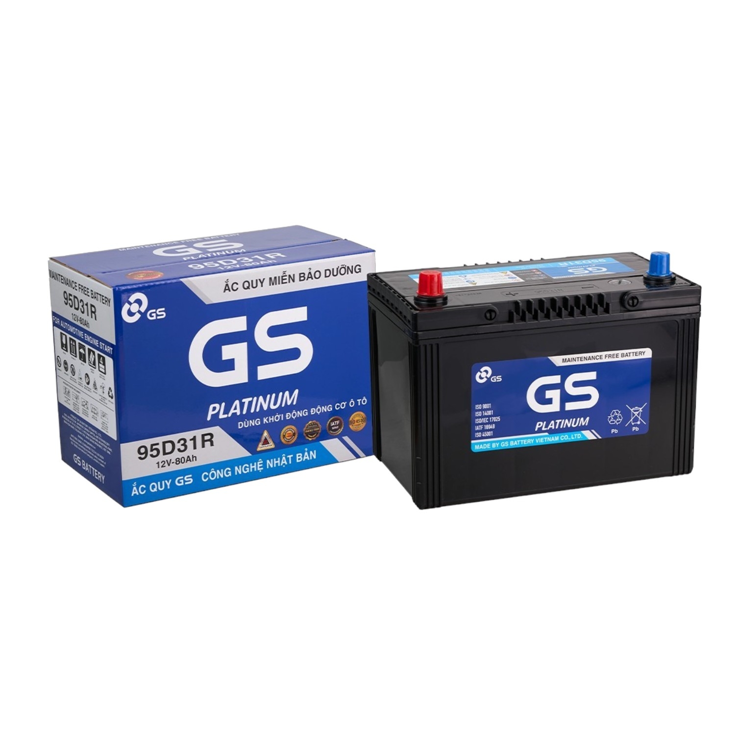 Ắc quy GS 90Ah MF 105D31R Platinum