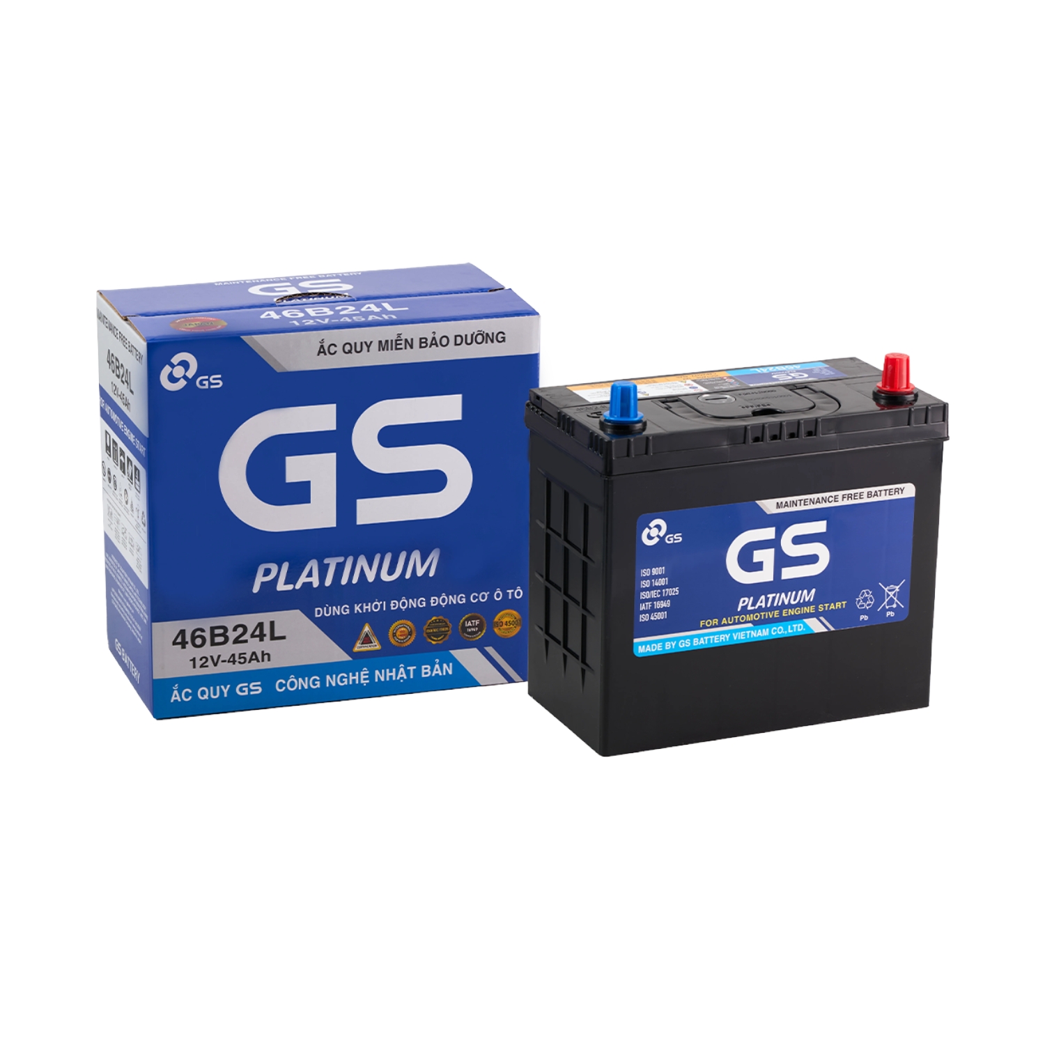 Ắc quy GS 45Ah MF46B24L