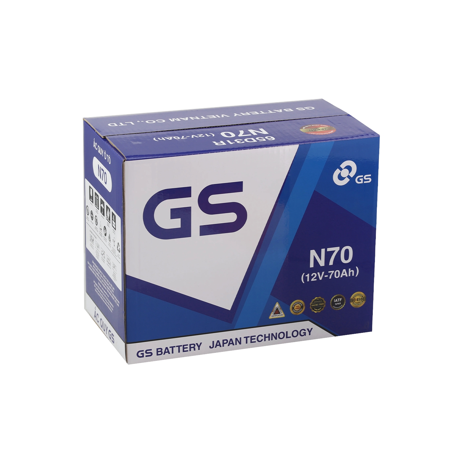 Ắc quy GS 70Ah N70