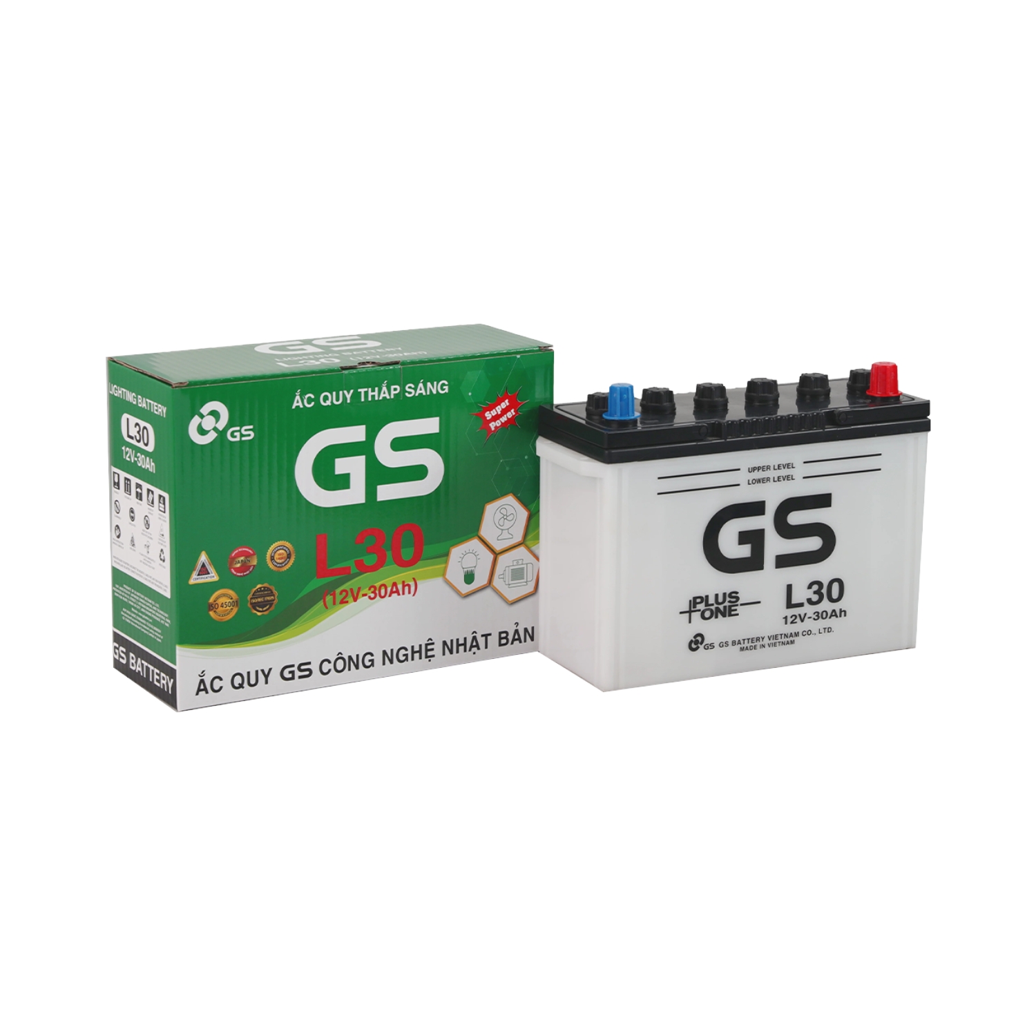 Ắc quy thắp sáng GS L30 12V 30AH