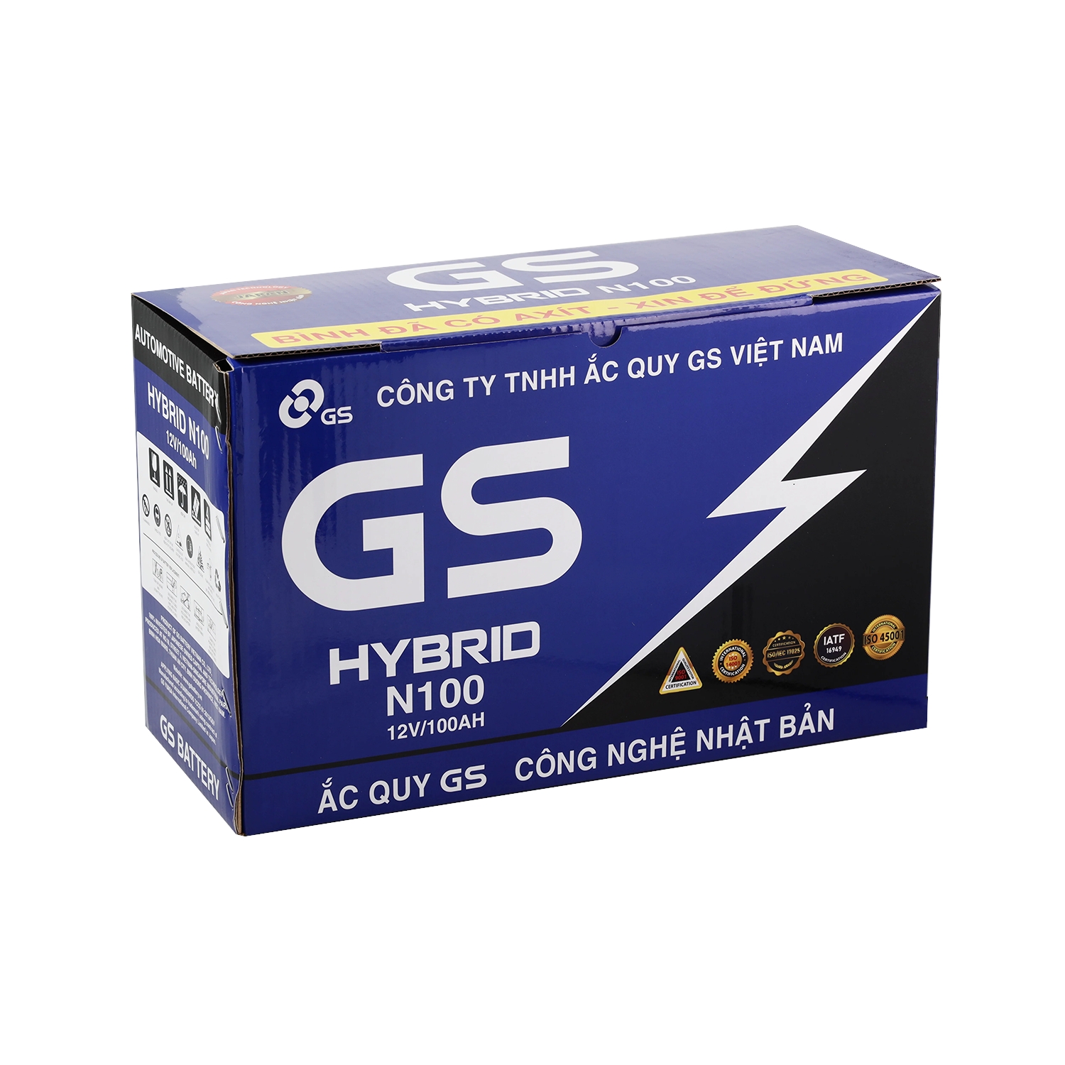 Ắc quy GS Hybrid N100 100AH