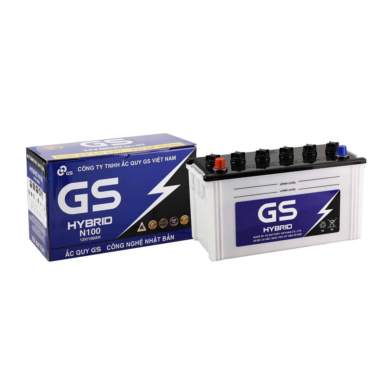 Ắc quy GS Hybrid N100 100AH