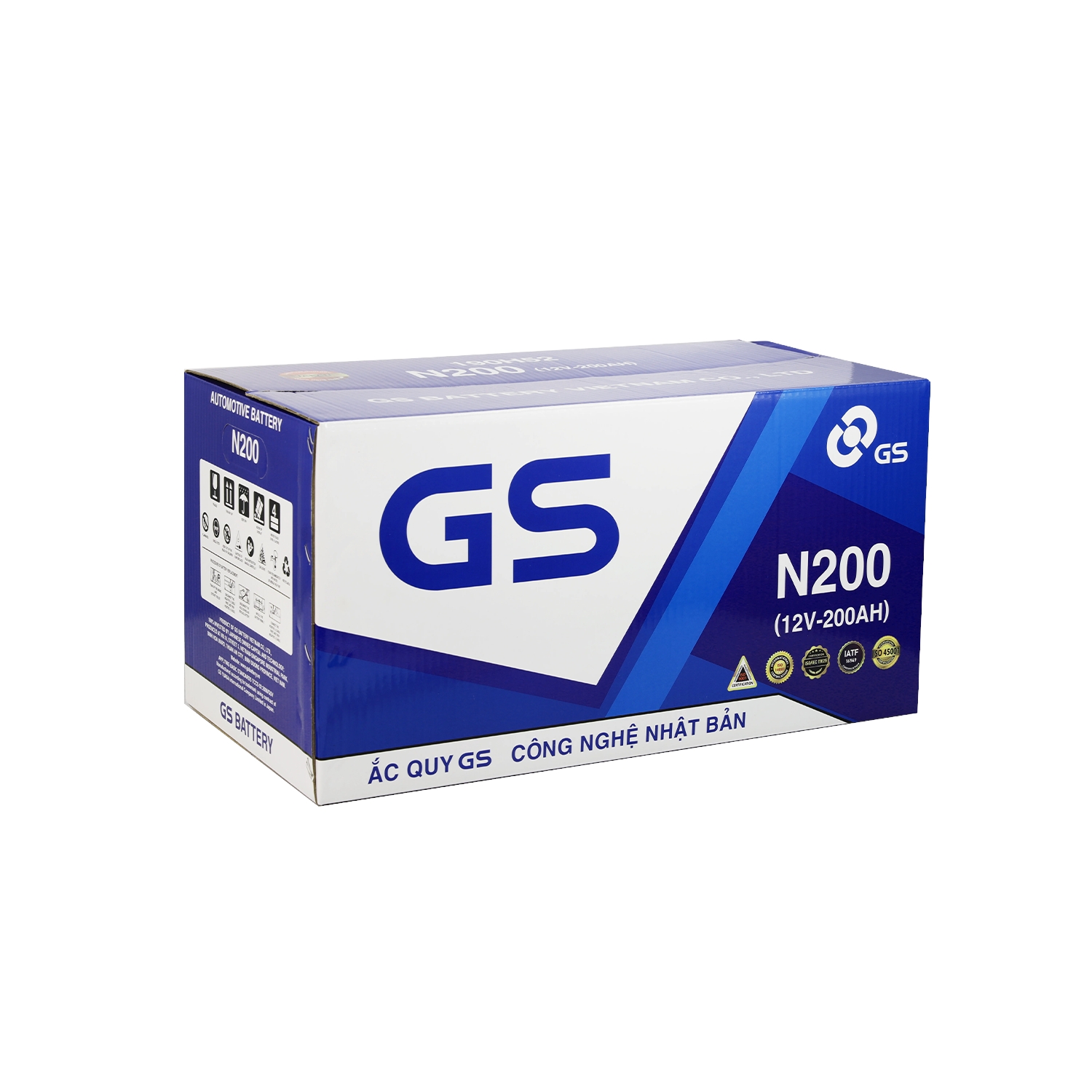 Ắc quy GS 12V-200Ah N200 (190H52)