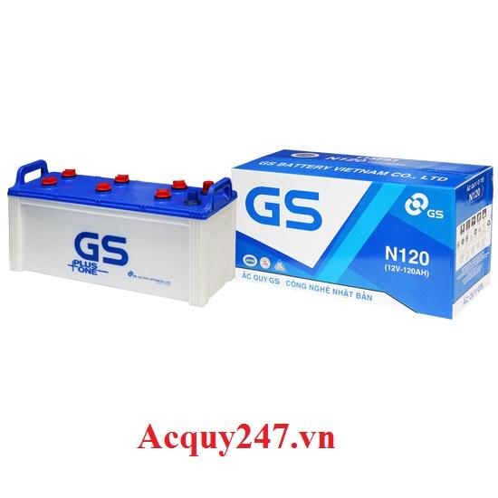 Phân biệt ắc quy gs 120ah thật và giả