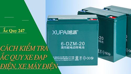 Cách kiểm tra ắc quy xe đạp điện, xe máy điện
