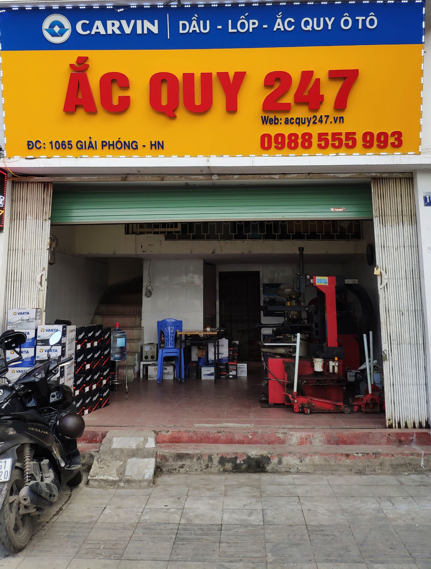 cửa hàng ắc quy tại giải phóng