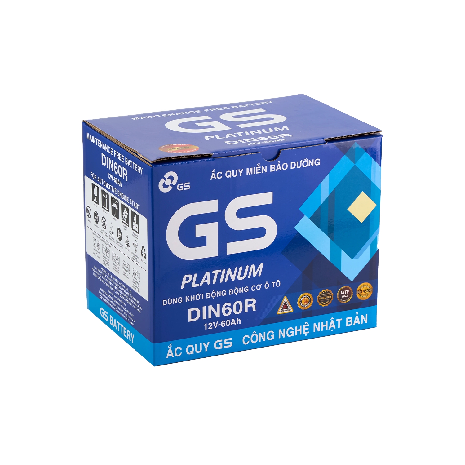 Ắc quy GS 60Ah DIN60R