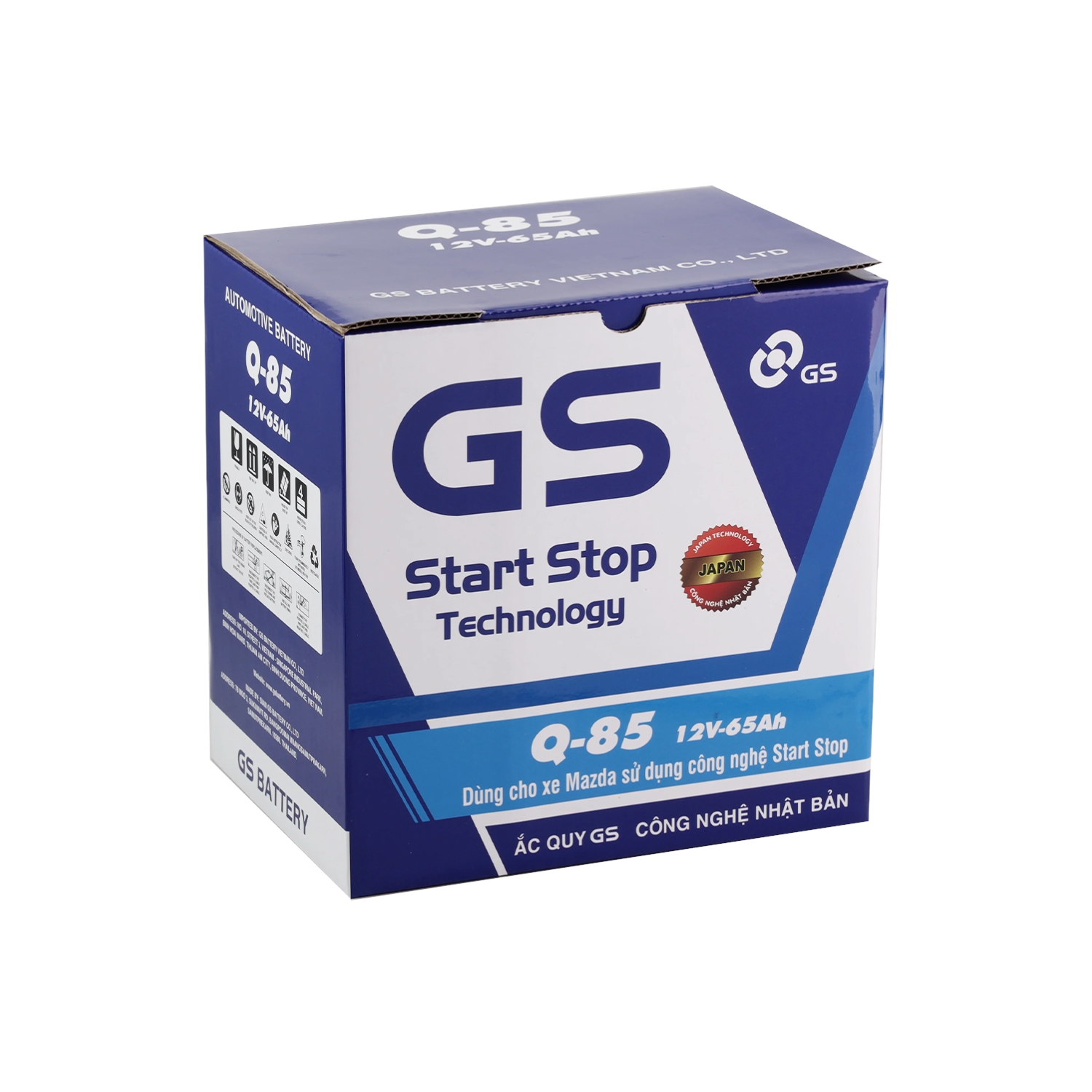 Ắc quy GS Q85 65Ah Start Stop
