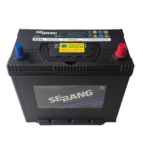 Ắc quy Sebang 55AH EFB N55L