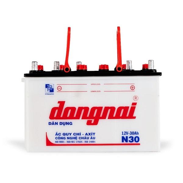 Bình ắc quy Đồng Nai 12V 30Ah N30 dân dụng
