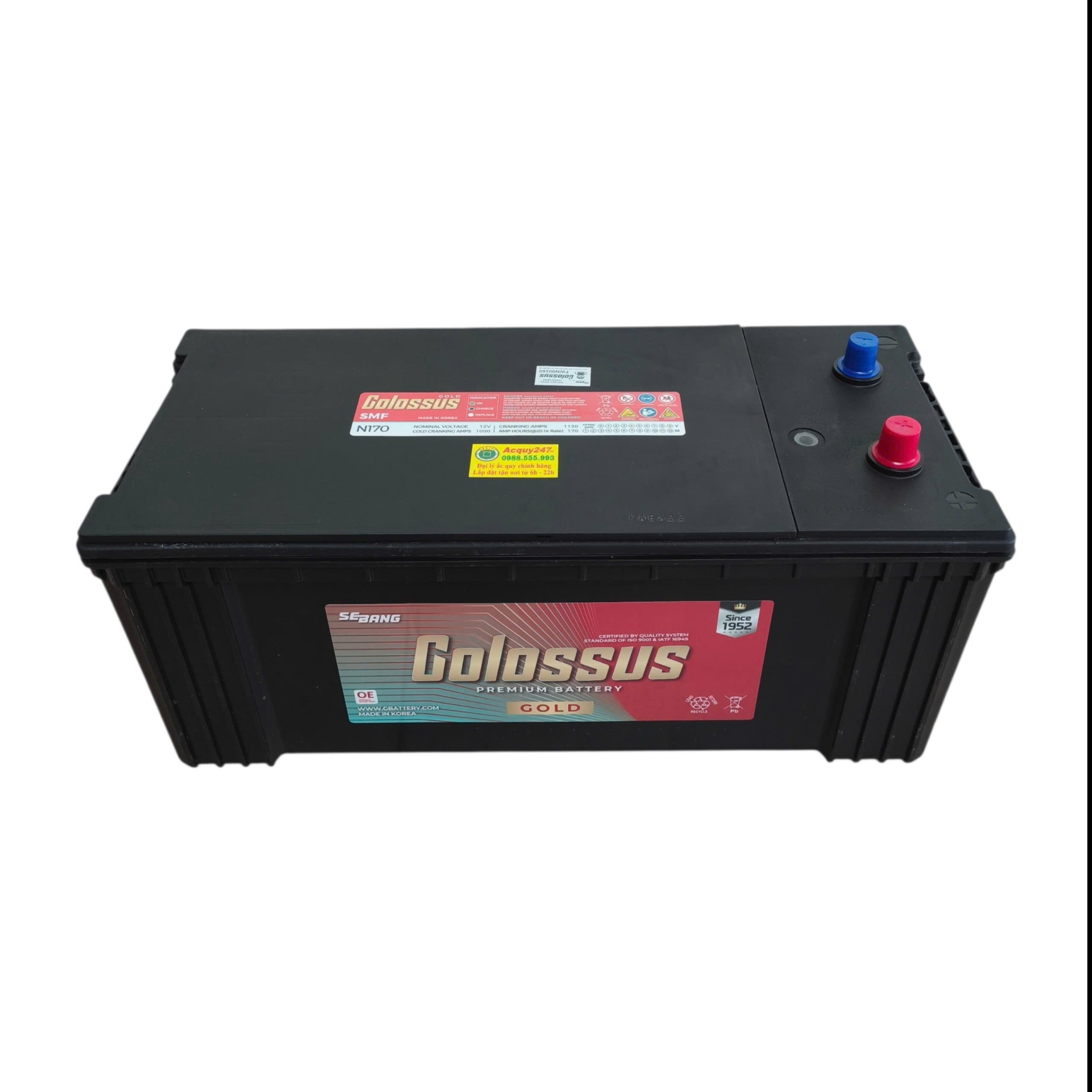 Ắc quy Colossus 170Ah N170
