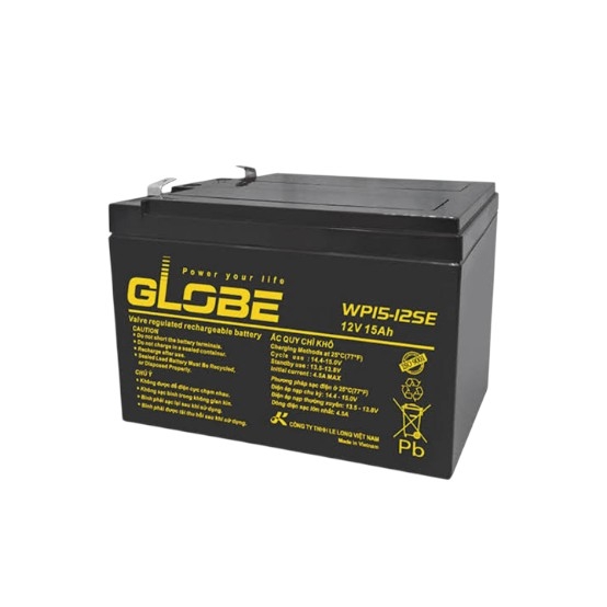Ắc Quy Globe WP15-12SE 12V 15Ah