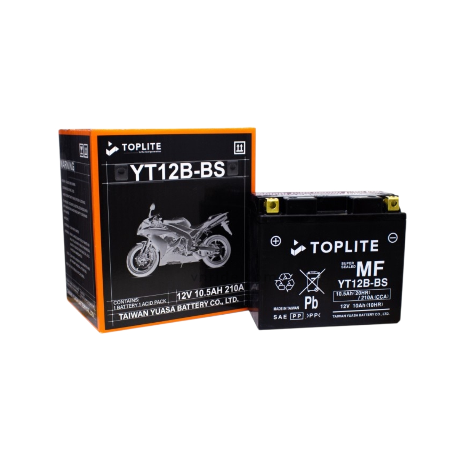 Ắc Quy Toplite YT12B-BS 12V 10Ah 10HR