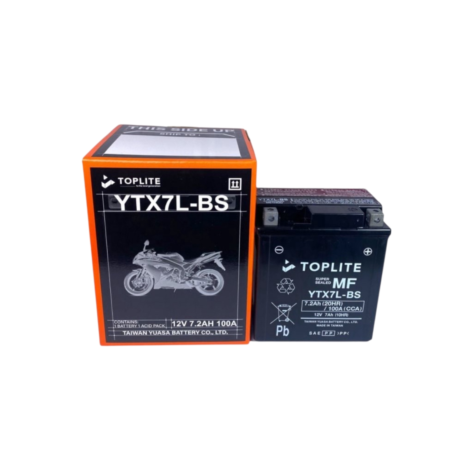 Ắc quy Toplite YTX7L-BS 12V 7Ah (10HR)