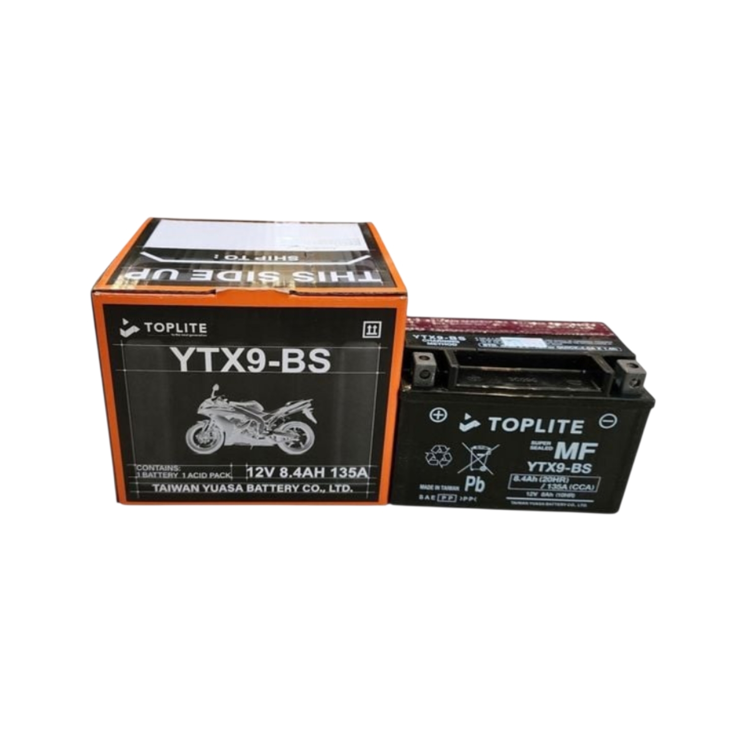 Ắc Quy Toplite YTX9-BS 12V 8Ah 10HR