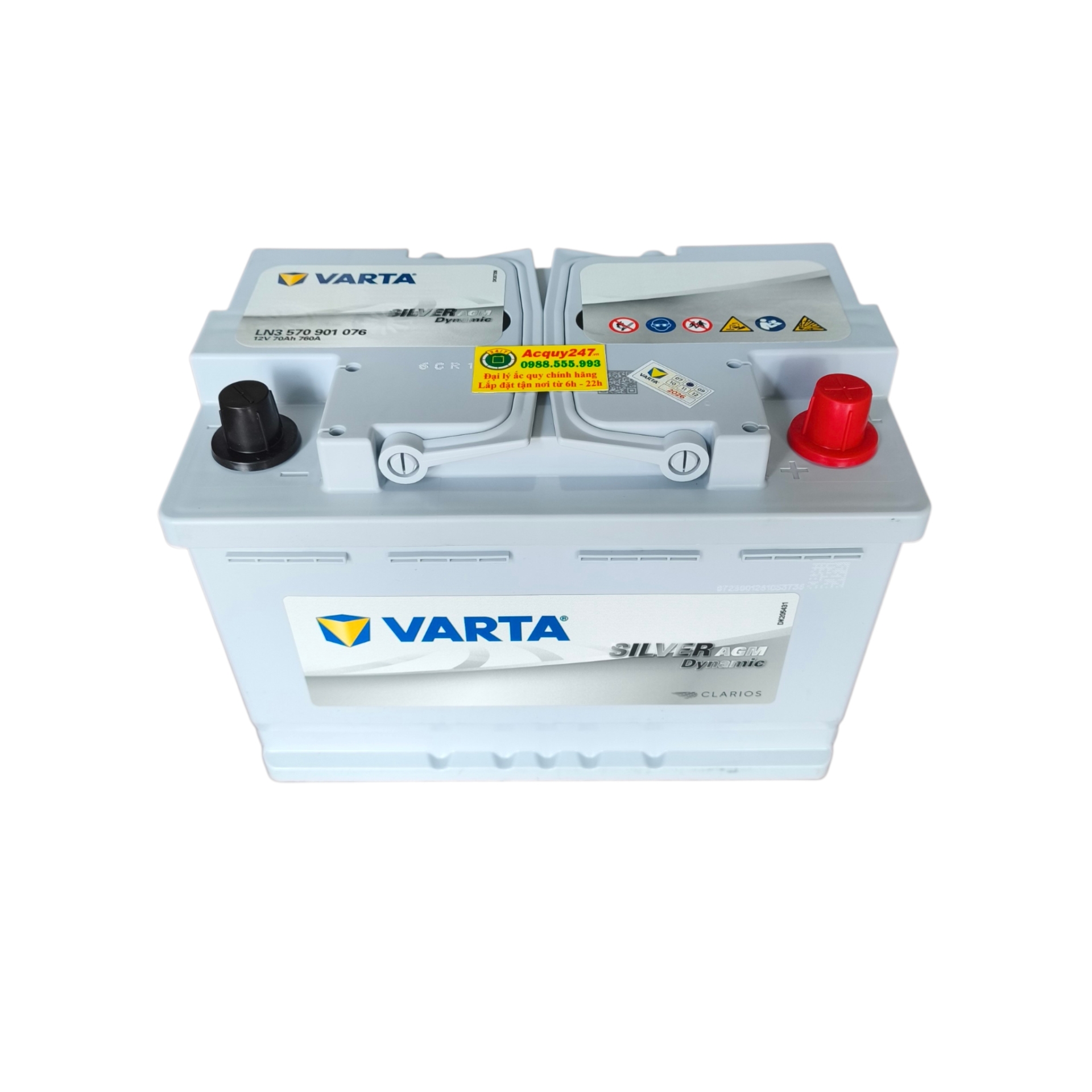 Ắc quy Varta AGM 70Ah LN3 570901076