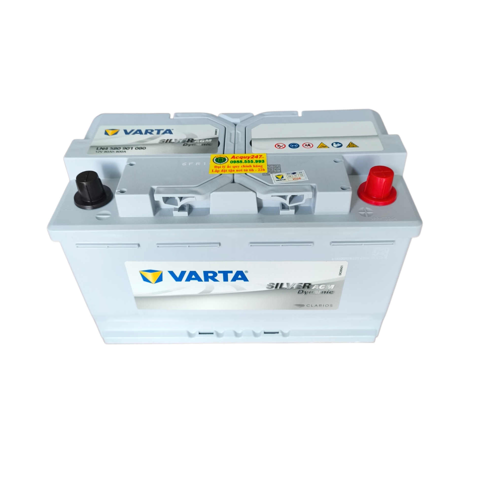 Ắc quy Varta AGM 80Ah LN4 580901080