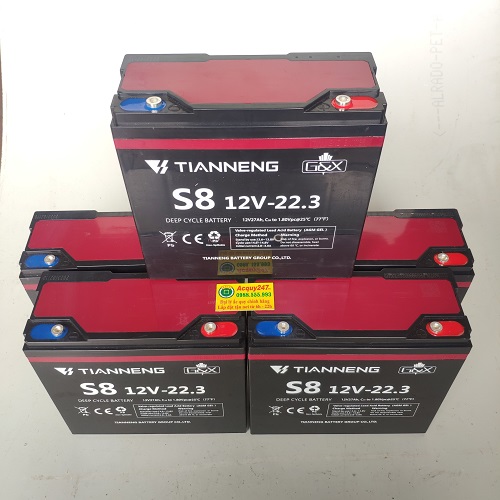 bộ 5 bình ắc quy xe máy điện Thiên Năng 60V