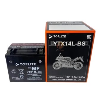Ắc Quy Toplite YTX14L-BS 12V 12Ah (10HR)